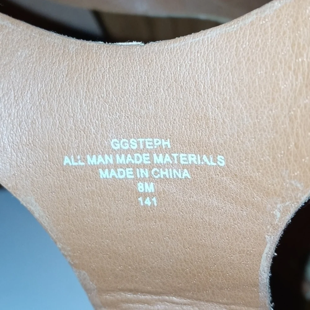 Guess platform sandal tan 8 with a 5
